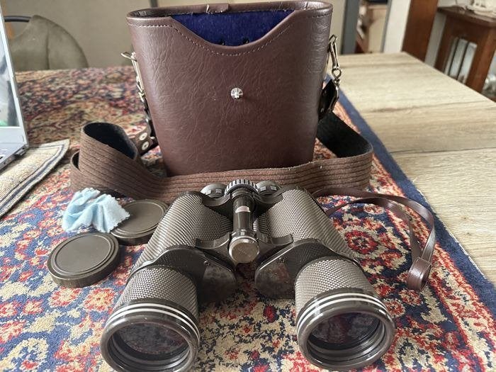 Venetie Fully Coated Optics De Luxe 7 x 50 Verrekijker., Minder dan 8x, Zo goed als nieuw, Met hoes of tas, Porro (met knik)