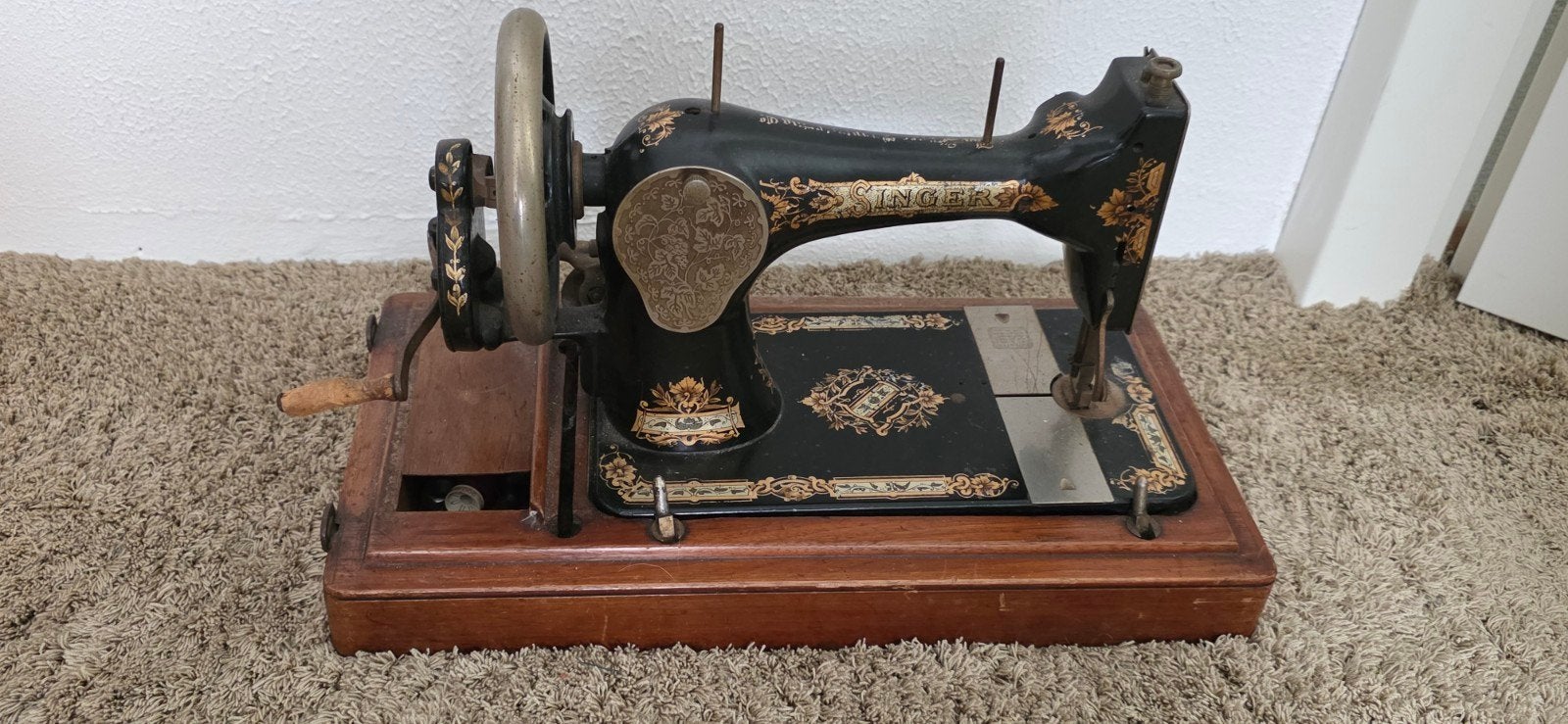 Antieke Singer Naaimachine - Decoratief Stuk, Ophalen of Verzenden