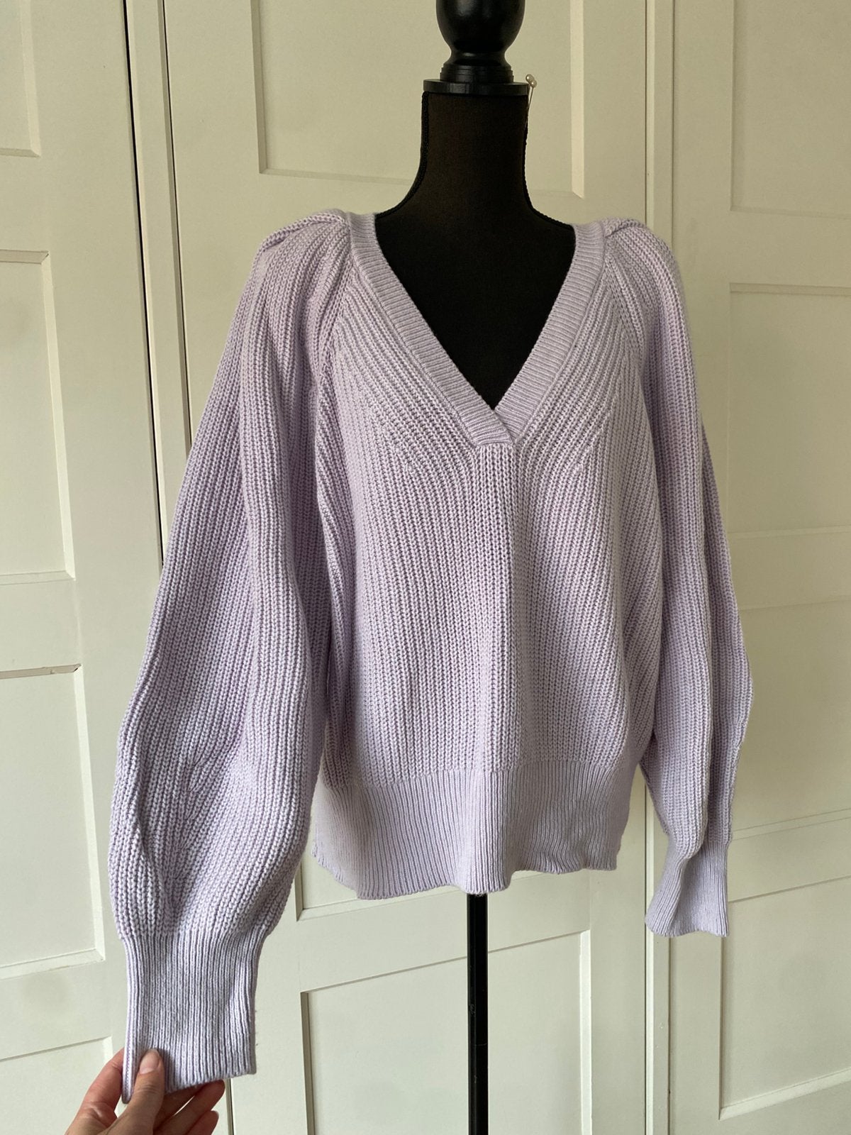 YAYA Woman - Gebreide trui met merino wol, Ophalen of Verzenden, Zo goed als nieuw, Maat 46/48 (XL) of groter, Paars