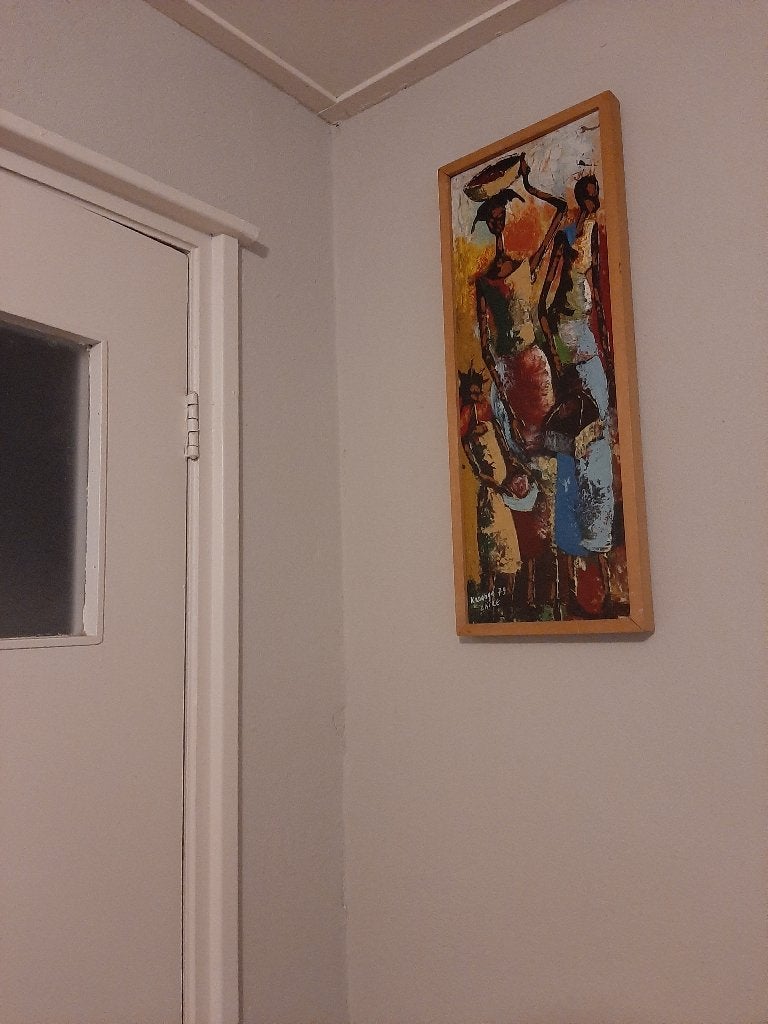 Schilderij afrikaans, Ophalen