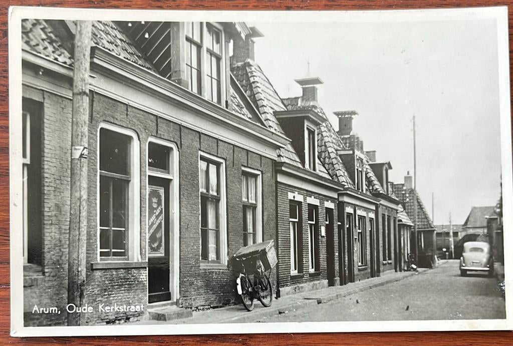 Arum - Oude Kerkstraat - jaren 50, Ophalen of Verzenden, 1940 tot 1960, Ongelopen, Friesland