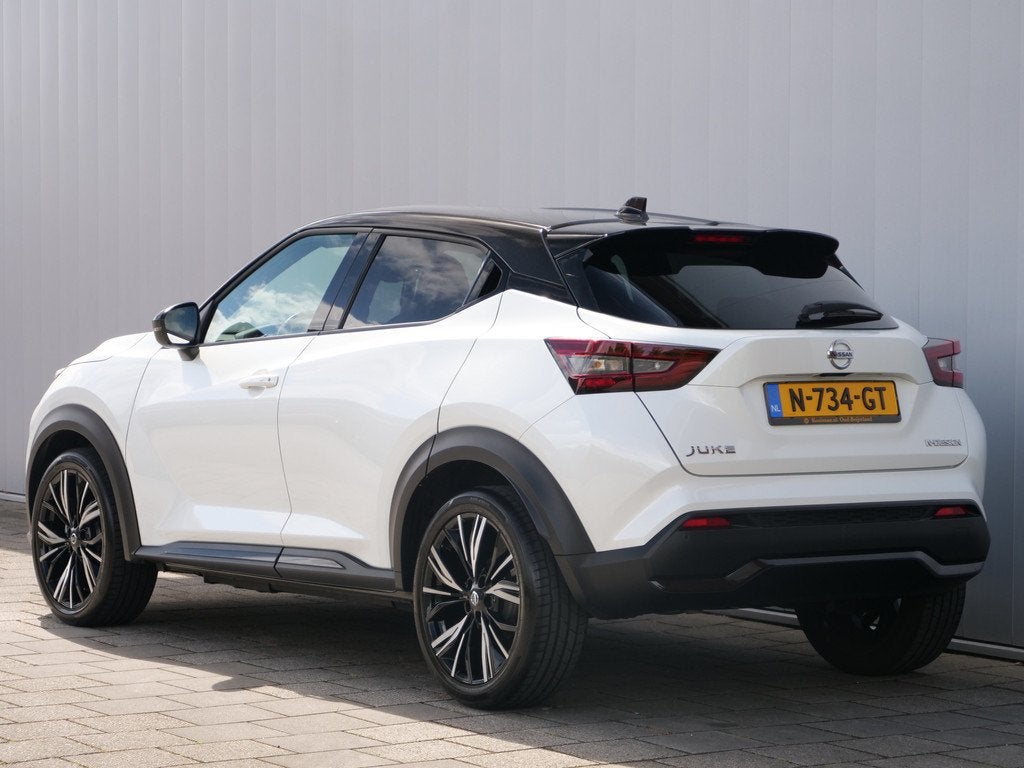 Nissan Juke 1.0 DIG-T 115pk N-Design Camera / Keyless / Navi, Auto's, Nissan, Voorwielaandrijving, Euro 6, Automatische klimaatregeling