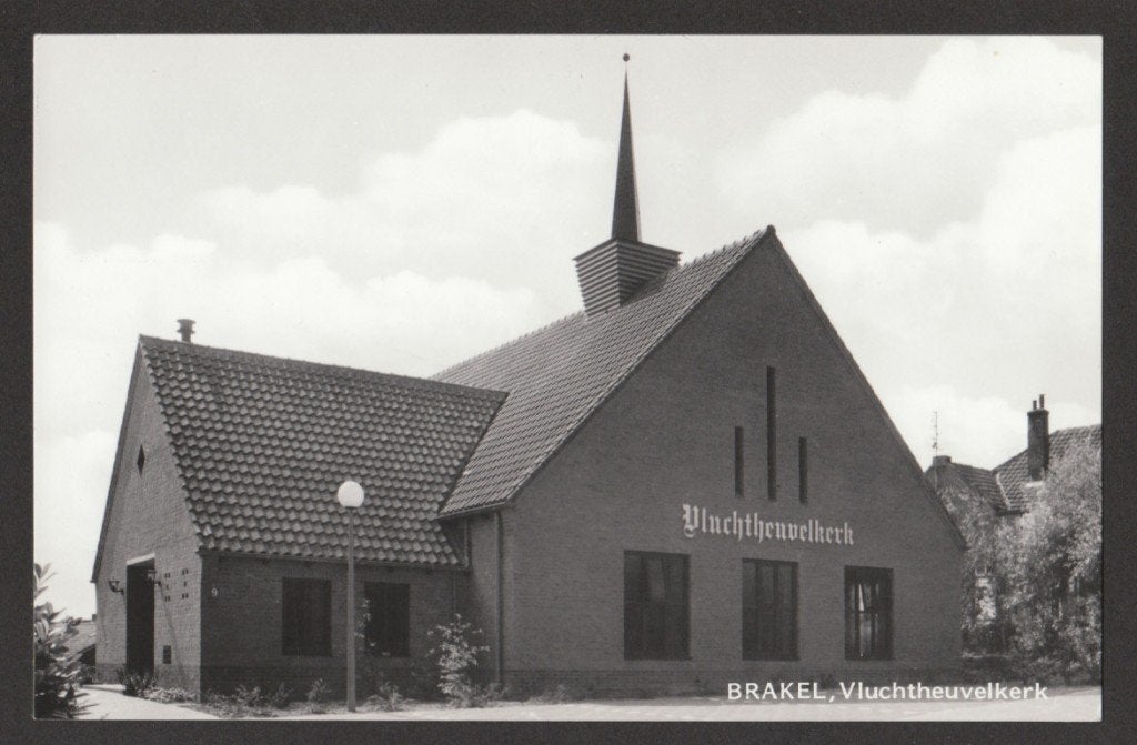 Brakel (nabij Herwijnen en Zuilichem) - Vluchtheuvelkerk,, Verzamelen, Ophalen of Verzenden, 1960 tot 1980, Ongelopen, Gelderland