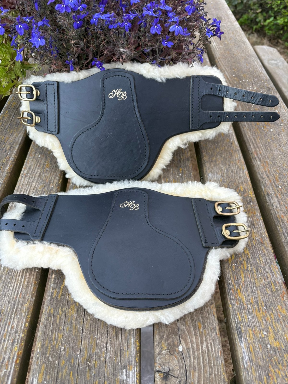 Nieuwe HB strijklappen met bont, zwart, full, Overige disciplines, Nieuw, Ophalen of Verzenden, Full