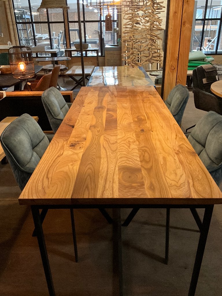 Nieuwe Iepen Houten Tafel, Rechthoekig, Nieuw, 200 cm of meer, 50 tot 100 cm