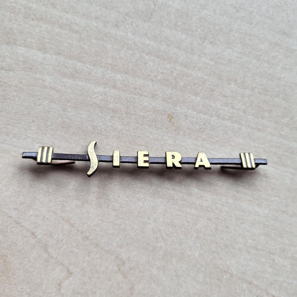 Siera Radio Logo Electronica embleem vintage, Ophalen of Verzenden