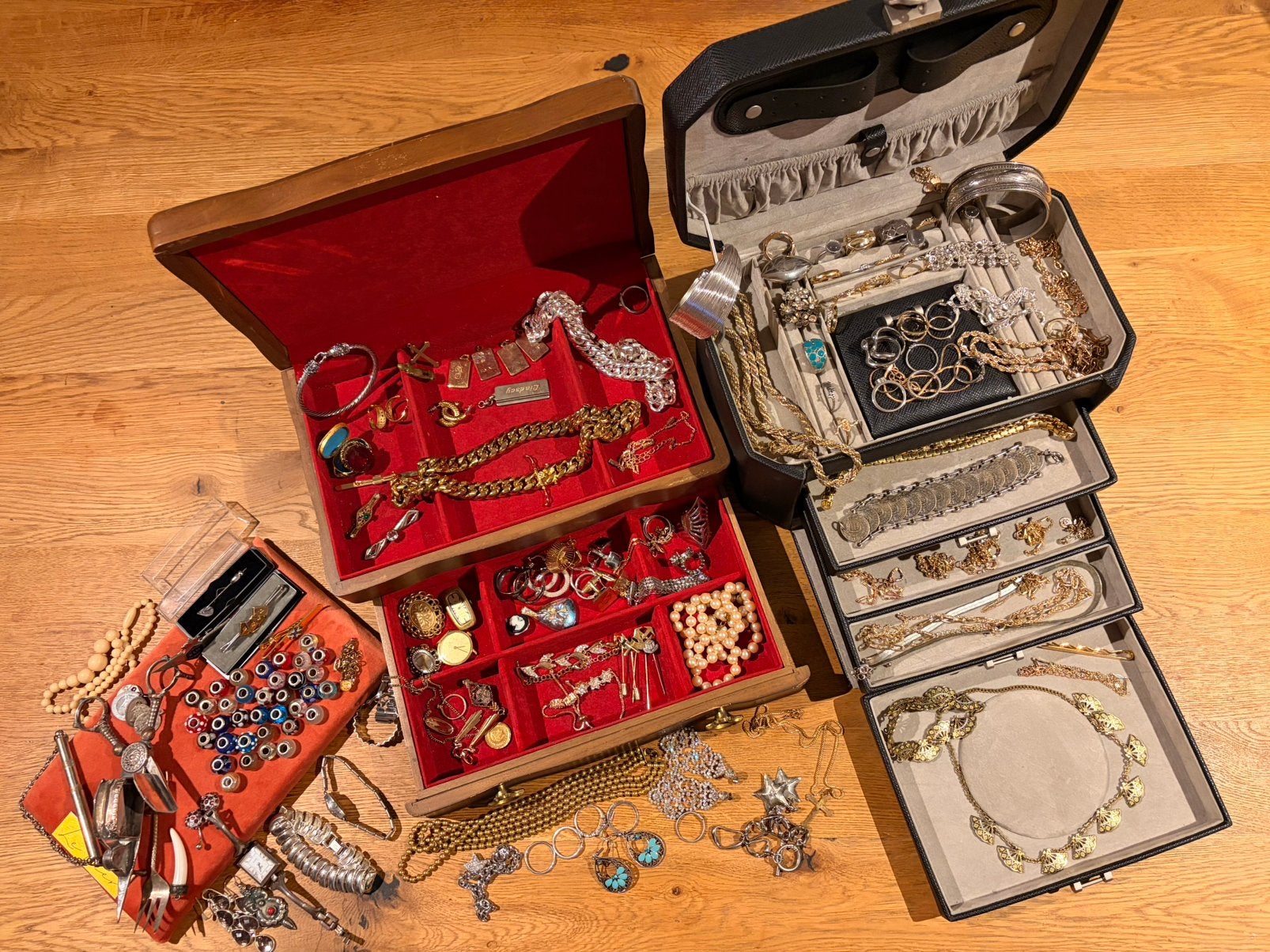 Grote set sieraden, Ophalen of Verzenden, Zilver