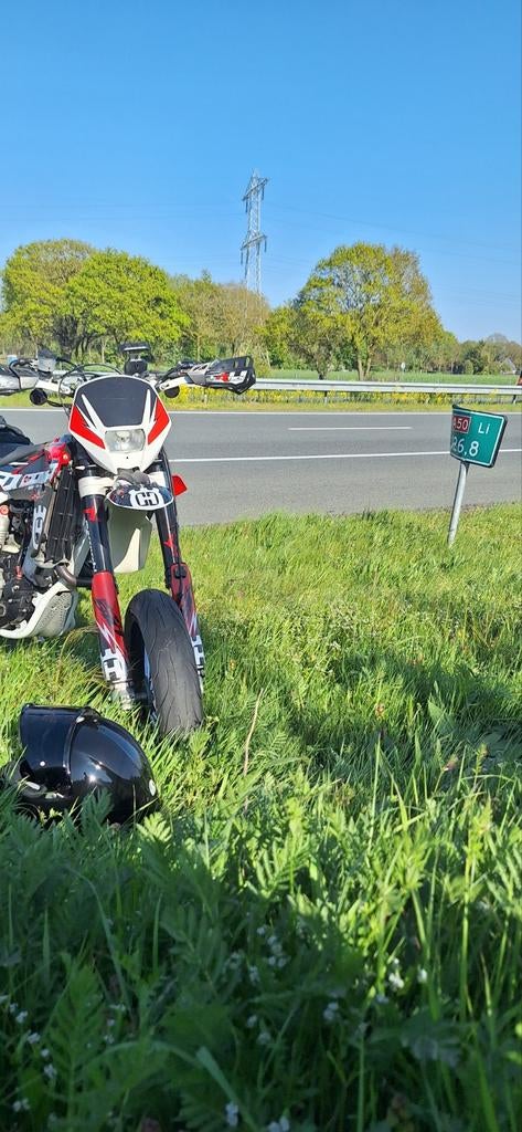 Husqvarna 510 SMR Injectie SuperMoto op A2 vol vermogen, Ophalen