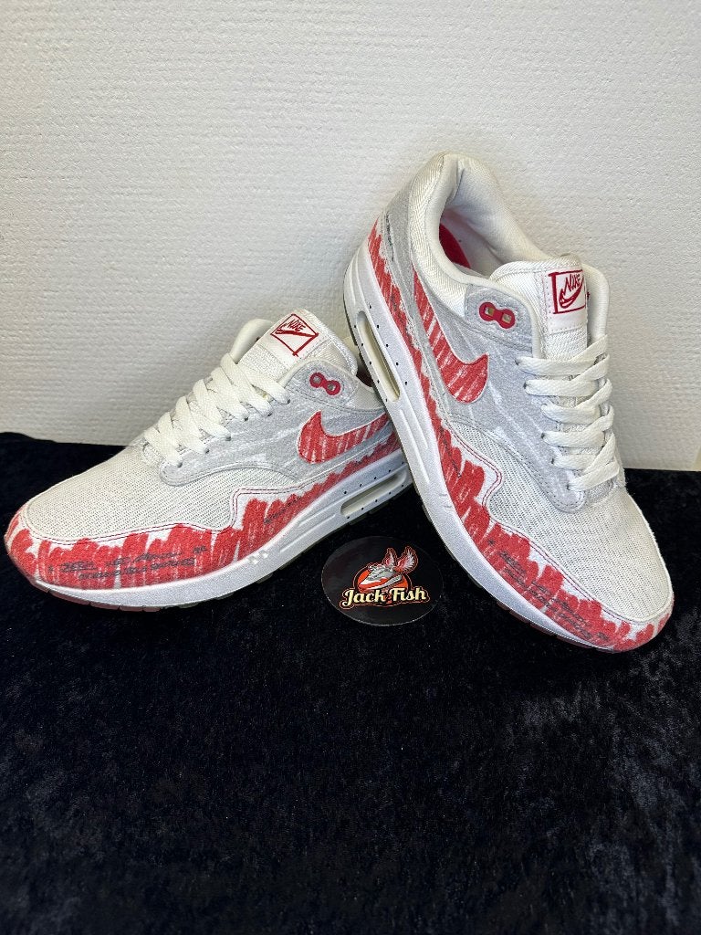 Nike air Max 1 Sketch university red - size 44, Kleding | Heren, Schoenen, Nike air max, Overige kleuren, Ophalen of Verzenden