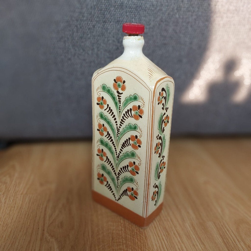 Keramische fles van Gérard Dijkhof,Fijne Art studio Enschede, Ophalen of Verzenden