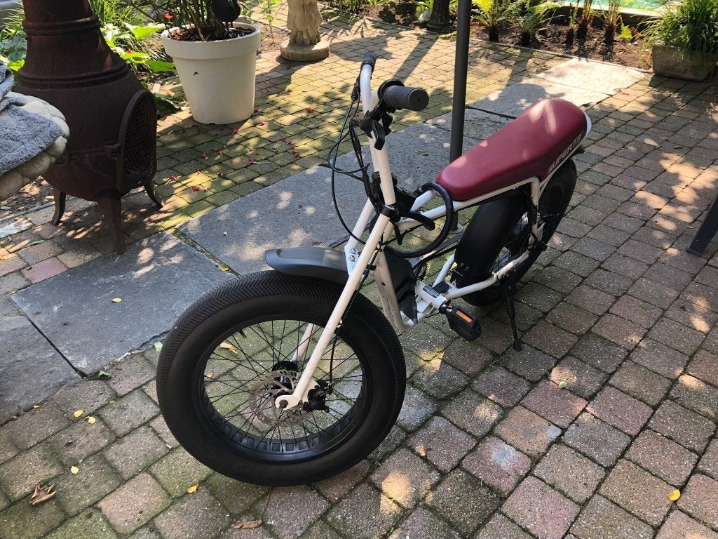 SUPER73 ZG Fatbike Wit/Rood - zeer nette staat + spatborden, Fietsen en Brommers, Elektrische fietsen, Ophalen, Gebruikt, Overige merken