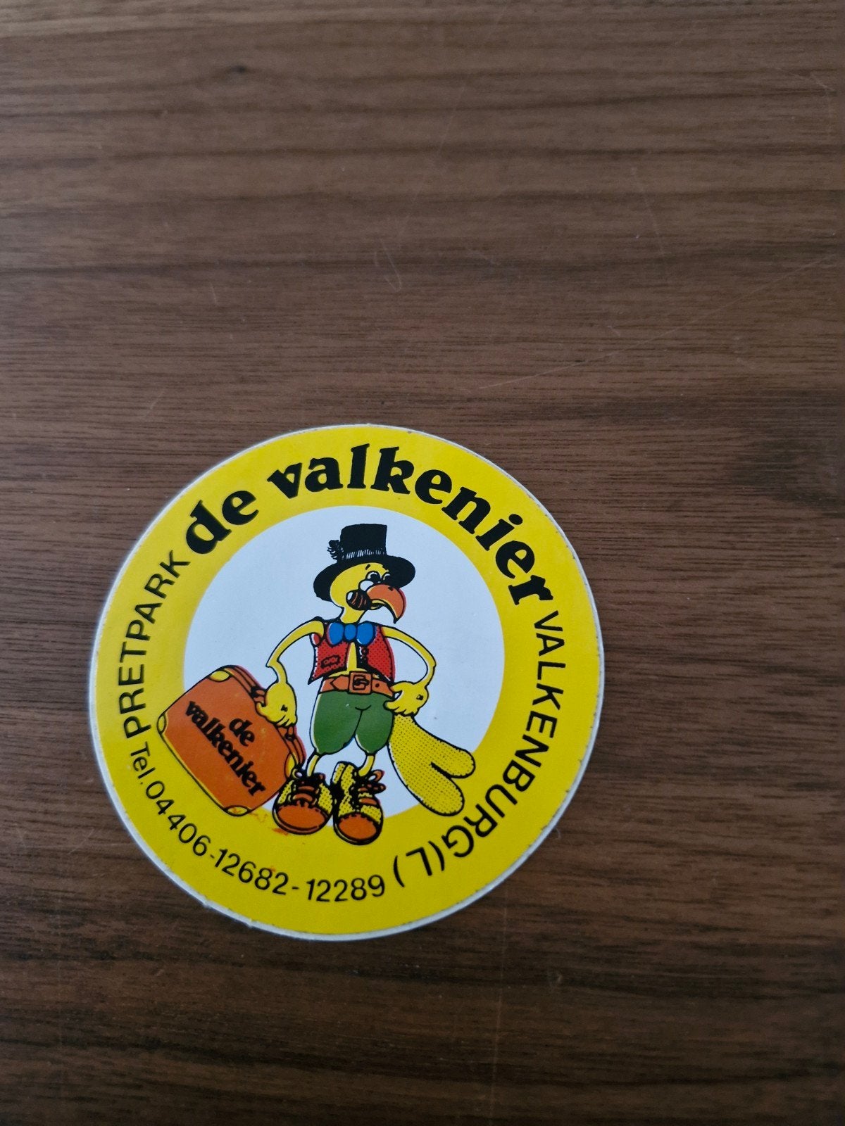 11366  Vintage Sticker Pretpark de Valkenier Valkenburg (L), Verzamelen, Ophalen of Verzenden, Zo goed als nieuw