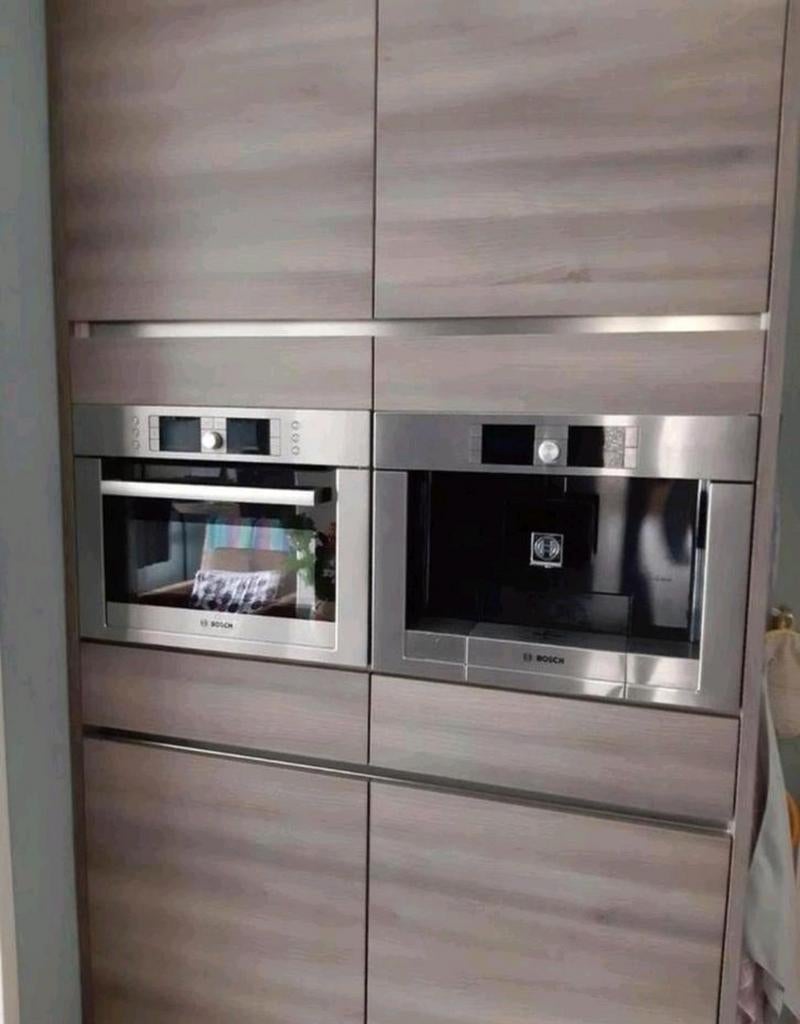 Bosch Combi Oven, Combimagnetron & Koffiemachine Set, Ophalen of Verzenden, Zo goed als nieuw, Oven met grill, Inbouw