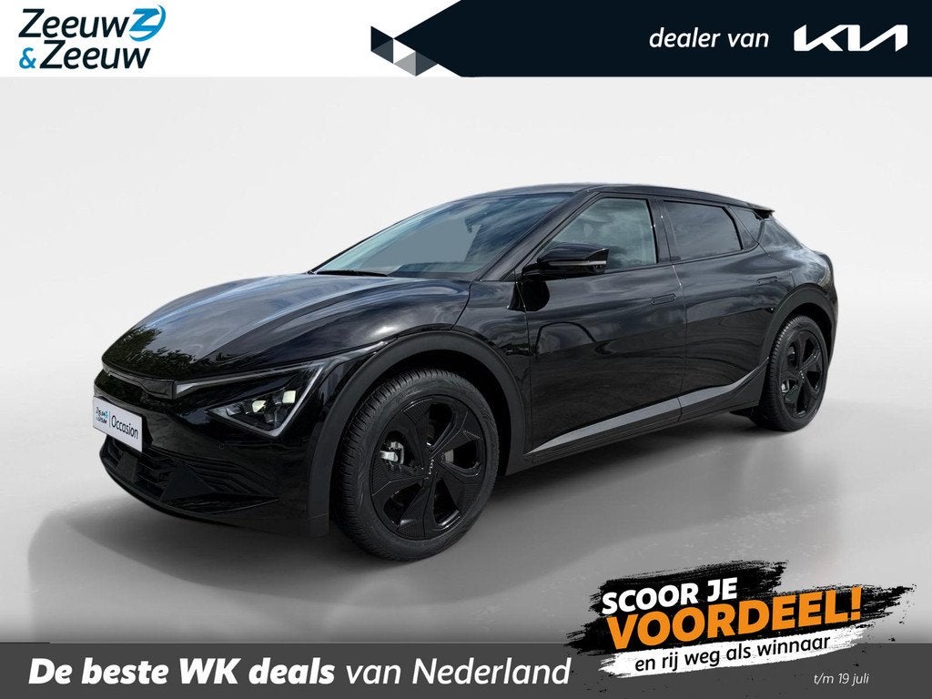 Kia EV6 Black Edition 63 kWh | 20 INCH BLACK WHEELS & ALL SE, Auto's, Kia, Automaat, 12 maanden, Achterwielaandrijving, 750 kg