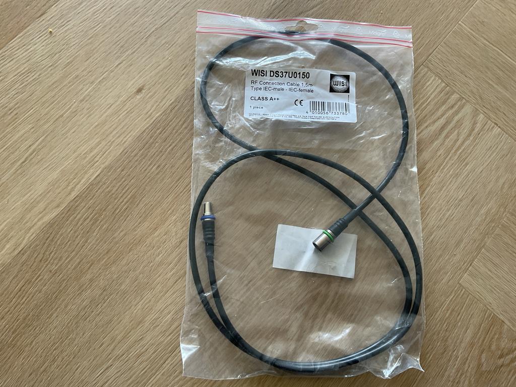 WISI RF Aansluitkabel 1,5m IEC-male - IEC-female, Ophalen, Nieuw, Minder dan 2 meter, Tv-kabel
