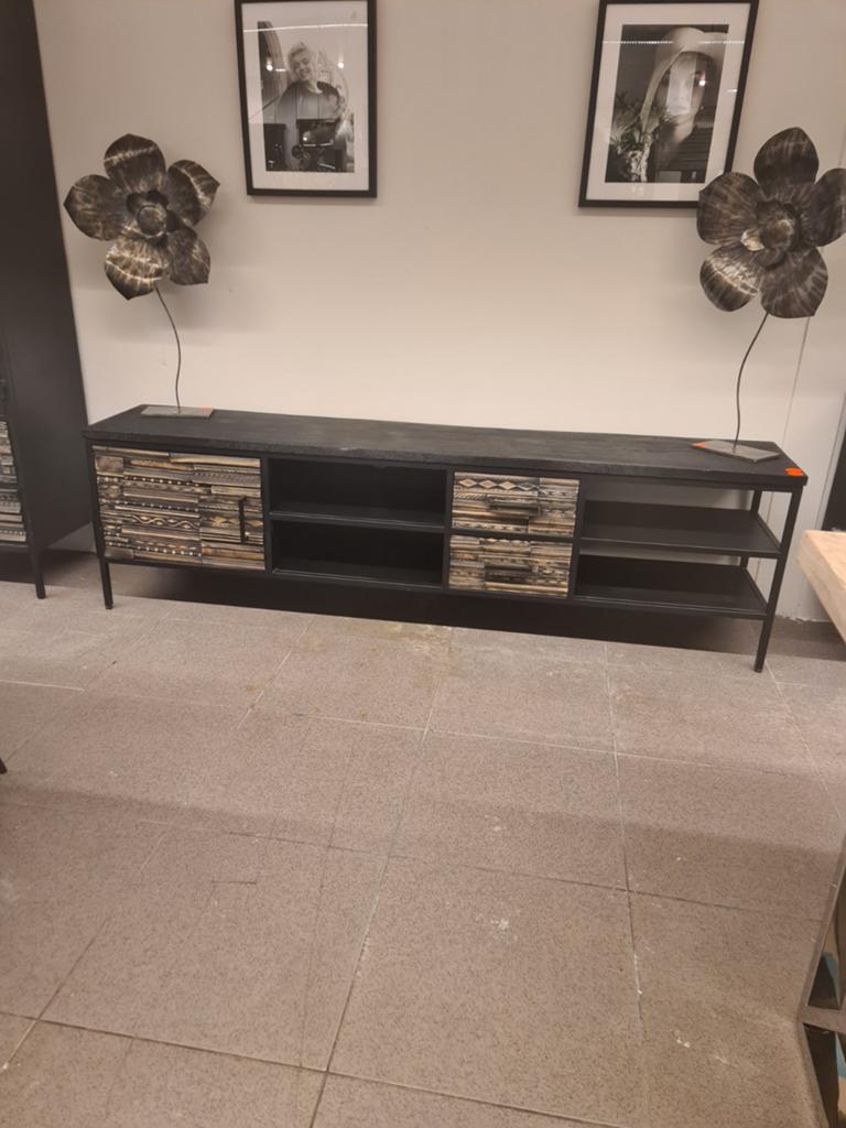 Nieuwe icathcers Malibu tv meubel 205x64x40cm zwart €285, Ophalen, Meerkleurig, Overige materialen, Nieuw