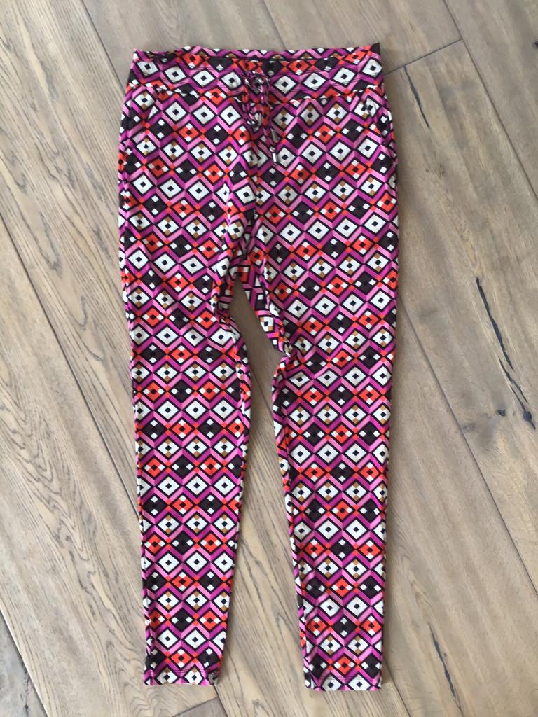 Mi Piace, damesbroek, stretch, maat L, zgan, Maat 38/40 (M), Mi Piace, Overige kleuren, Ophalen of Verzenden