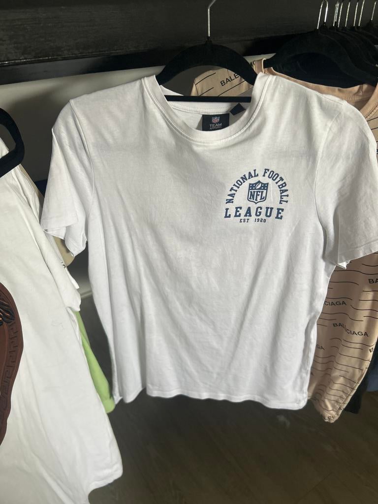 NFL Team Apparel T-shirt Wit - Maat S, Ophalen of Verzenden, Zo goed als nieuw, Maat 46 (S) of kleiner, Wit