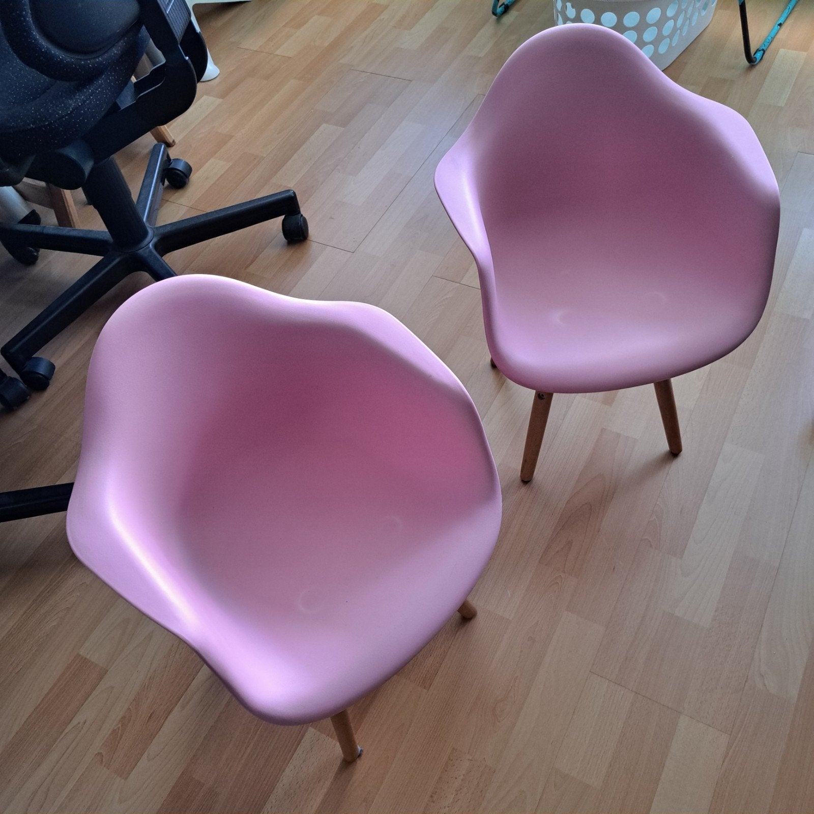 2x peuterstoeltje roze, Kinderen en Baby's, Ophalen, Zo goed als nieuw, Stoel(en)
