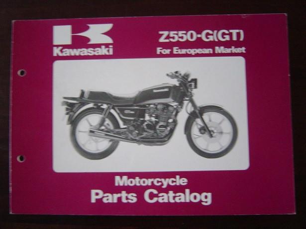 Kawasaki Z550G GT 1982 motorcycle parts catalogue Z550 G1, Ophalen of Verzenden, Kawasaki