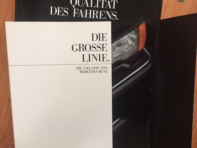 Mercedes S-klasse (W126) brochure/auto folder '80 - '90, Ophalen, Zo goed als nieuw, Mercedes
