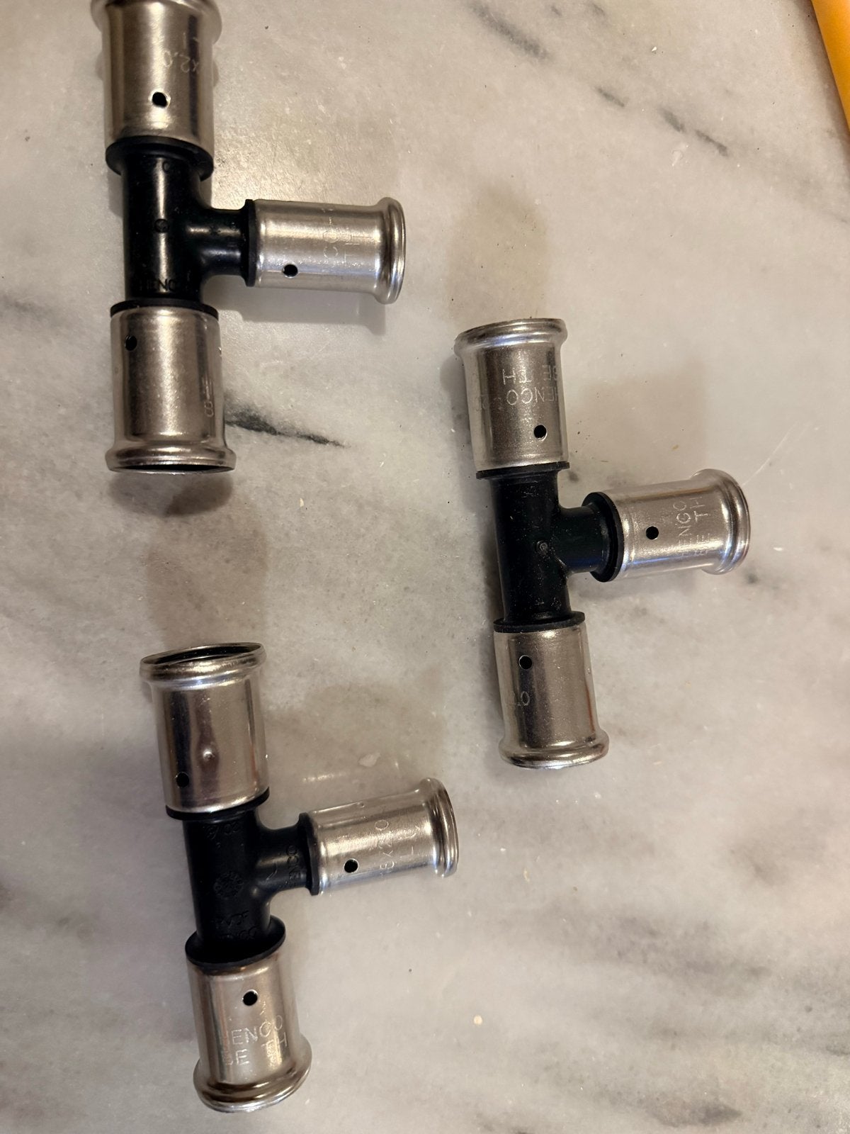 Henco pers T-stuk verloop, Overige materialen, Overige typen, Nieuw, Minder dan 2 meter