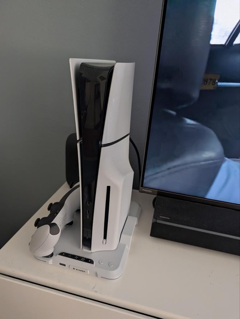 Playstation 5 Slim Disk Edition met 2 Controllers, Spelcomputers en Games, Spelcomputers | Sony PlayStation 5, Ophalen of Verzenden