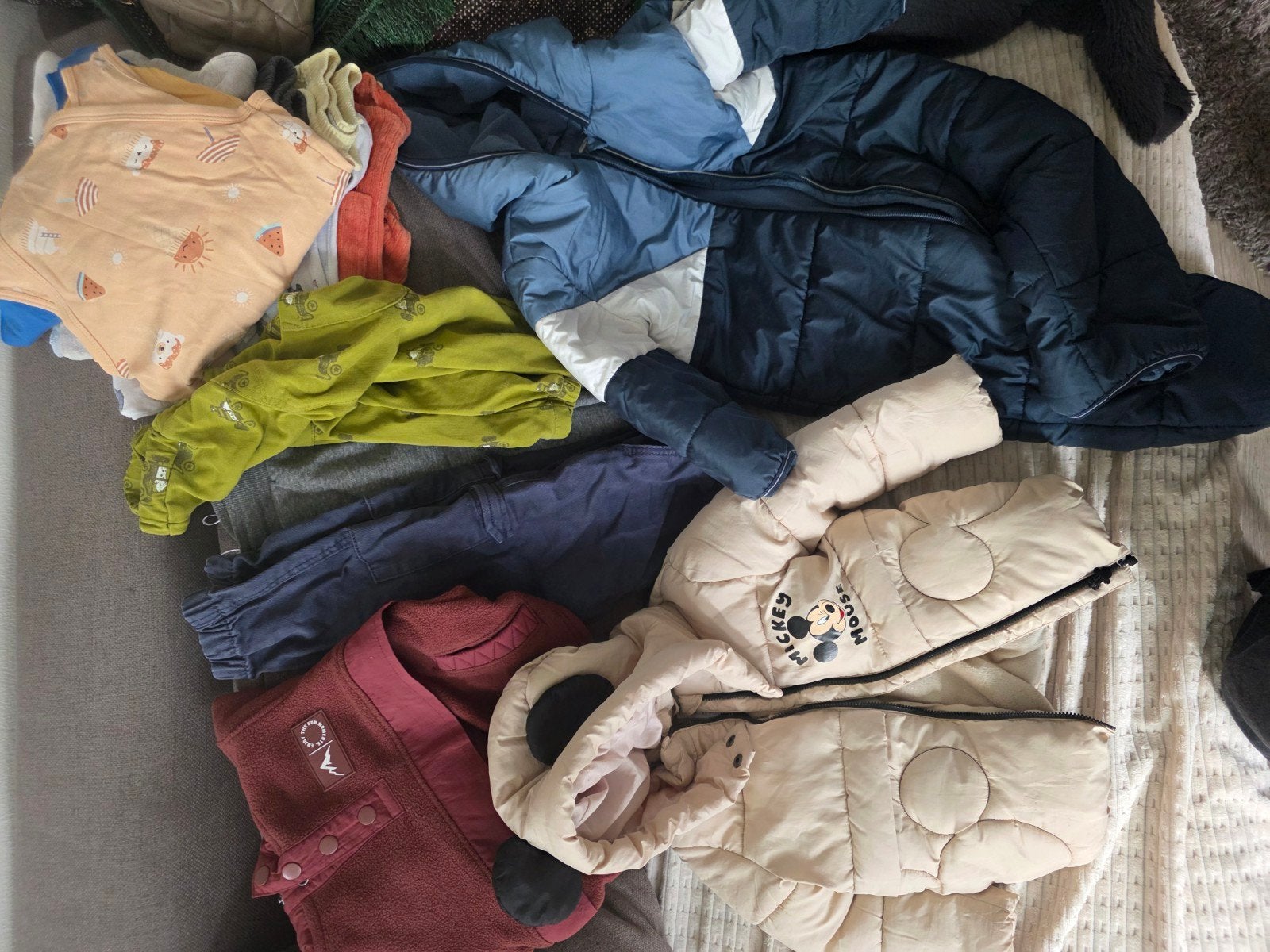 Winterkleding pakket maat 92 (jassen, broeken, truien), Ophalen of Verzenden, Gebruikt, Jongen of Meisje, Setje