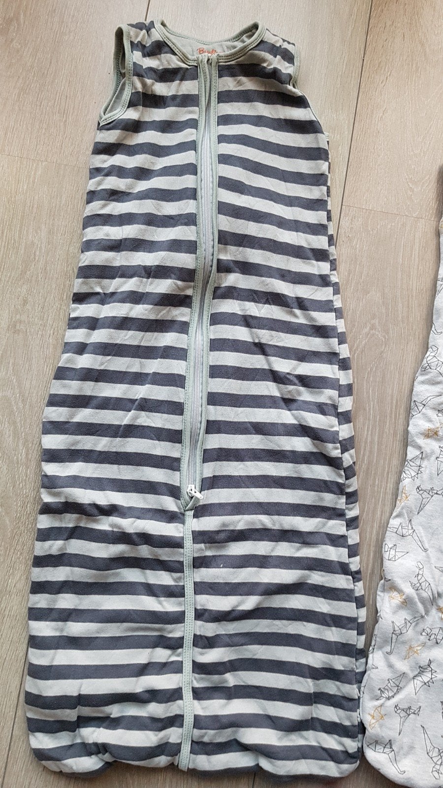 Bambino slaapzak gestreept 100 cm, Gebruikt, Grijs, Slaapzak, Bambino