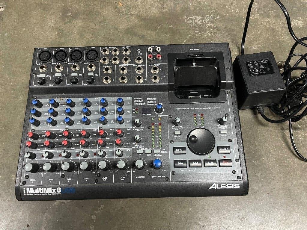Alesis i Multimix 8 USB, Ophalen of Verzenden, Zo goed als nieuw, 5 tot 10 kanalen, Microfooningang