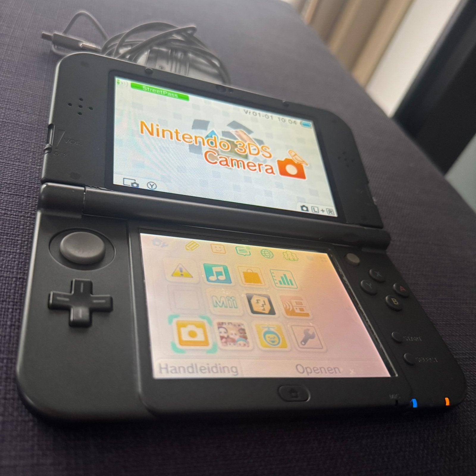 New 3DS XL IPS Scherm Zo Goed Als Nieuw! - Meer 3DS te koop!, Zwart, 3DS XL, Ophalen of Verzenden, Zo goed als nieuw