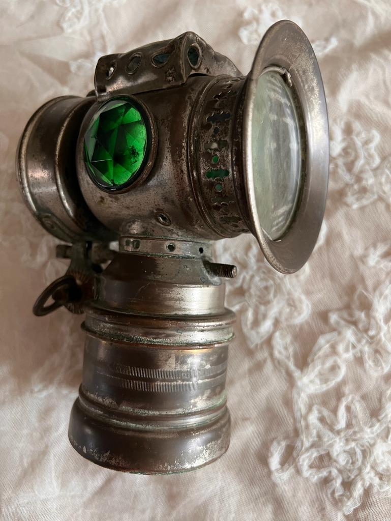 Antieke Sun carbid fietslamp - Zeldzaam verzamelobject, Ophalen of Verzenden