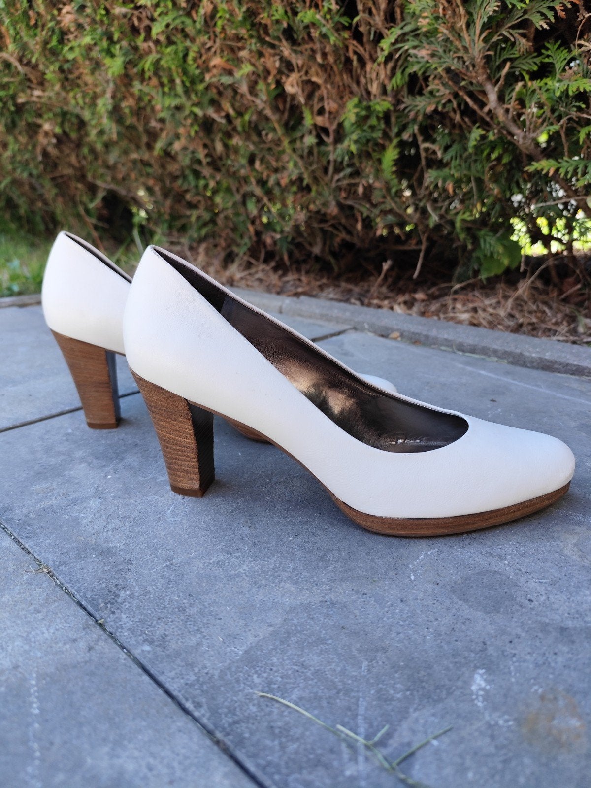 O'Moda Schoenen Witte Pumps met Houten Hak Maat 42, Ophalen of Verzenden