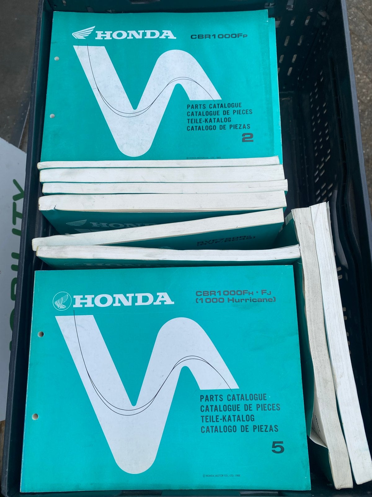 Partij Honda onderdelen catalogi - Diverse modellen, Ophalen of Verzenden, Honda