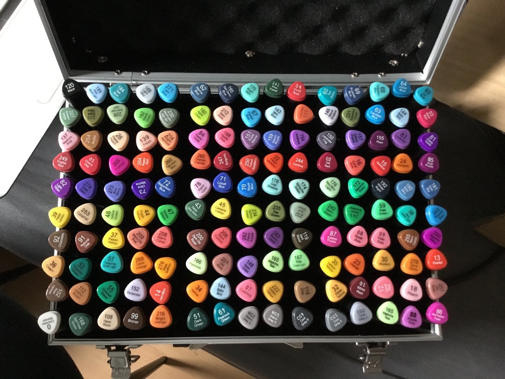 150 decotime twinmarkers incl koffer, Ophalen of Verzenden, Zo goed als nieuw, Overige typen