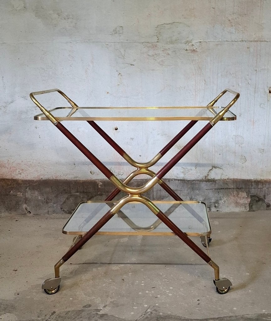 vintage bijzettafel bar trolley cesare lacca design, Ophalen