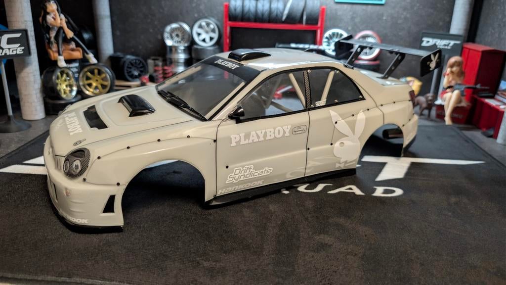 HPI Subaru ,  Tamiya, kyosho, Traxxas, Ophalen of Verzenden, Zo goed als nieuw, Schaal 1:10, Auto onroad
