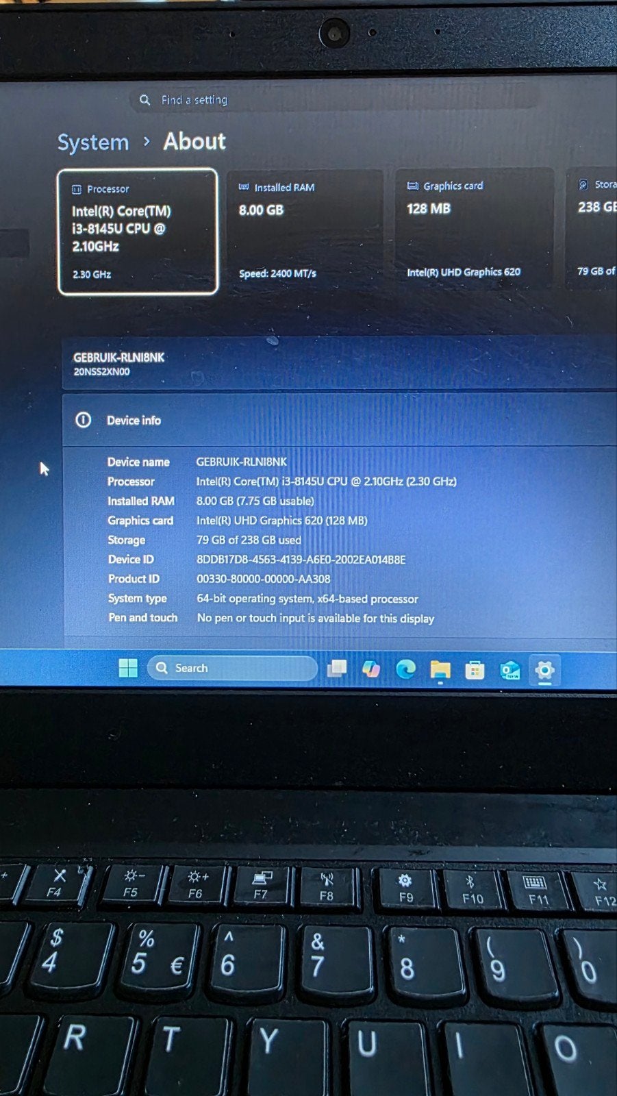 Lenovo ThinkPad L390 - i3, Ophalen of Verzenden, 14 inch, 2 tot 3 Ghz