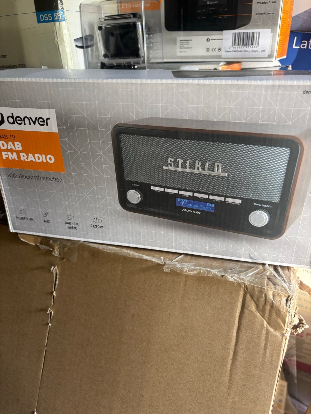 Denver DAB-18 DAB/FM Radio met Bluetooth - Nieuw (Verpakking, Verzenden, Delta, Nieuw, Contact