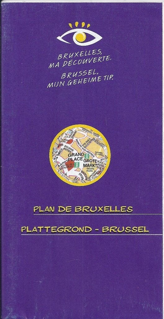 Pl1731 plattegrond brussel  - -, Gelezen, 2000 tot heden, Ophalen of Verzenden, Landkaart