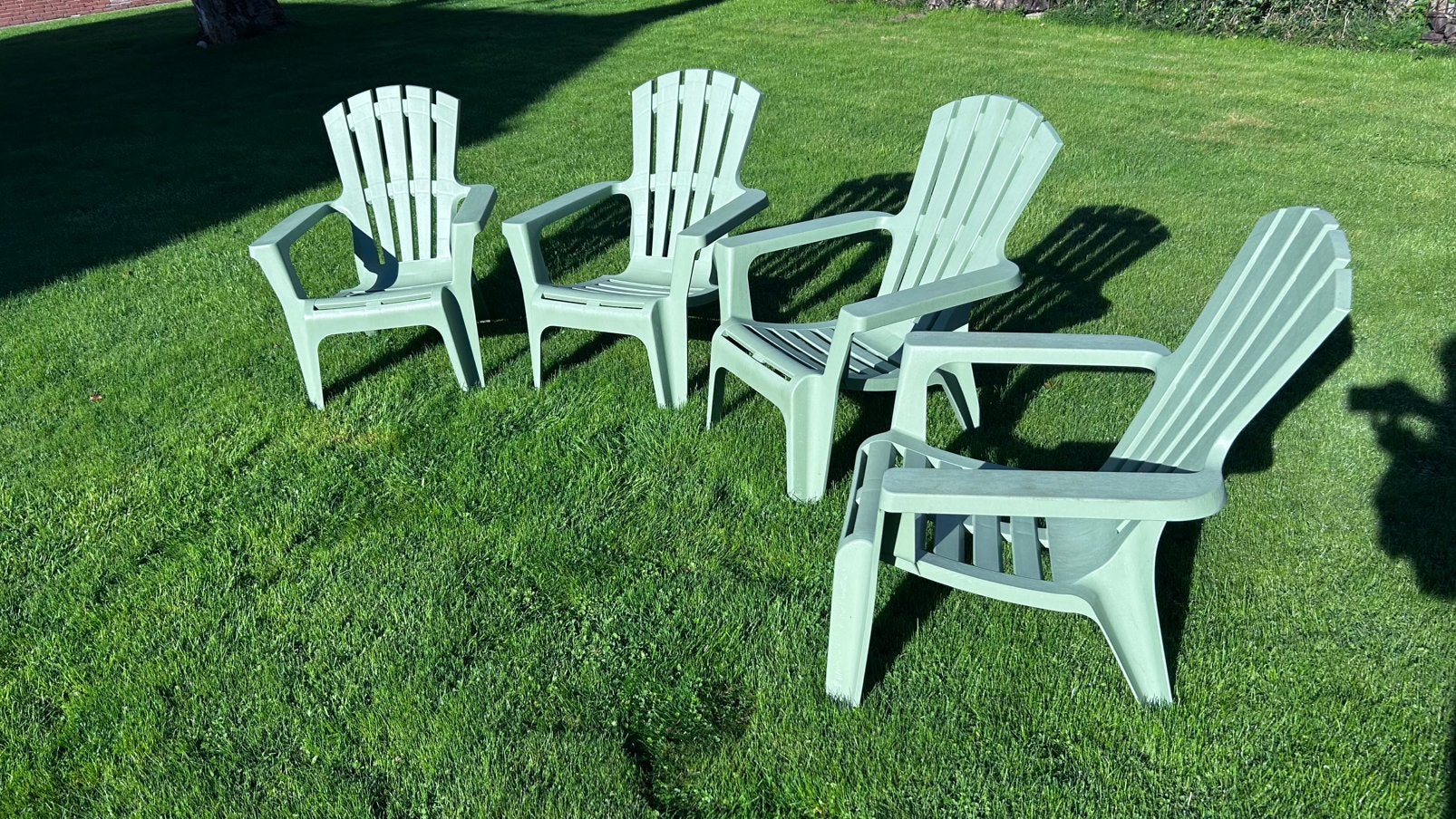 4x Loungestoel Maryland buiten stoelen, Tuin en Terras, Ophalen, Zo goed als nieuw, Kunststof, Stapelbaar