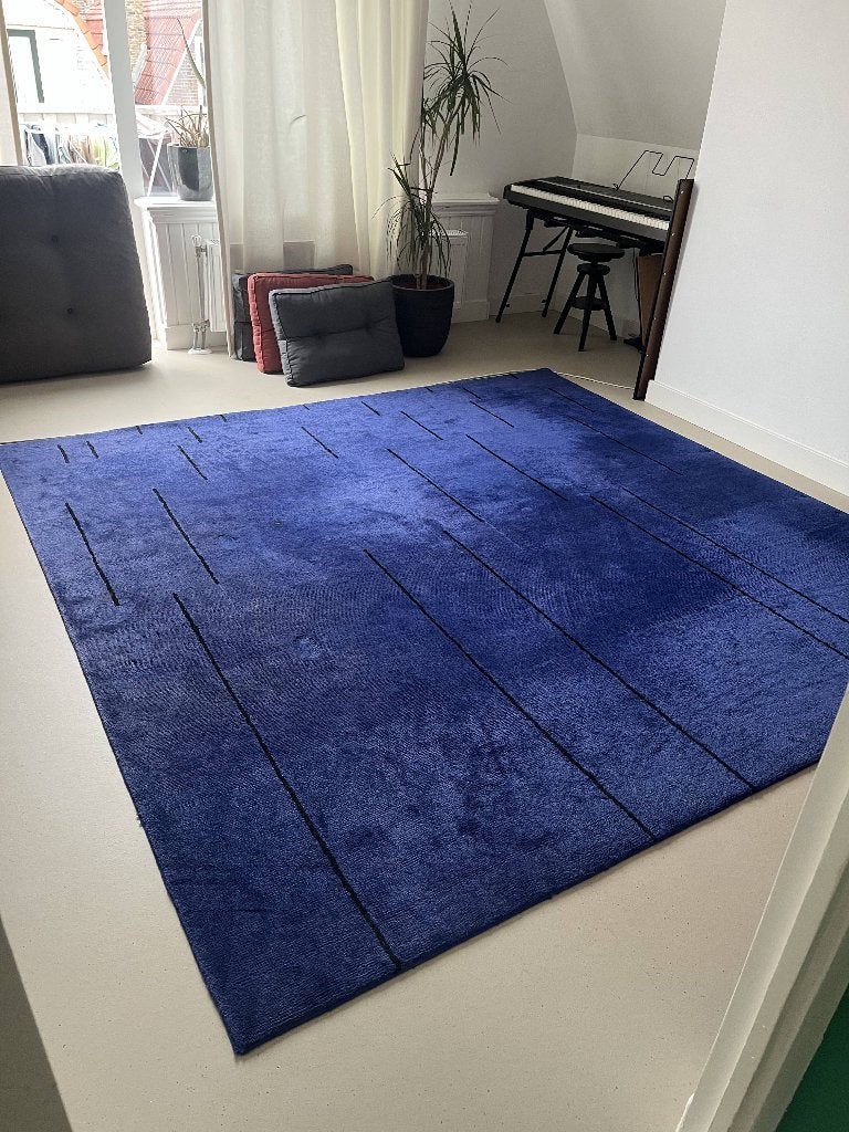 Kinast Teppiche Blauw Vloerkleed - Zo goed als nieuw, Ophalen, 150 tot 200 cm, 200 cm of meer, Zo goed als nieuw
