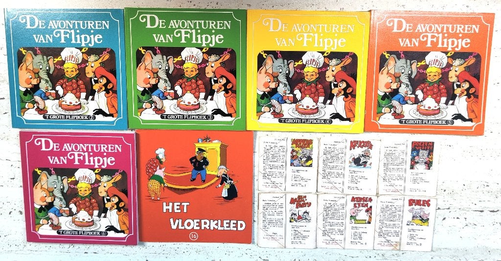 De avonturen van FLIPJE boeken en filmstroken, Meerdere stripboeken, Ophalen of Verzenden, Zo goed als nieuw