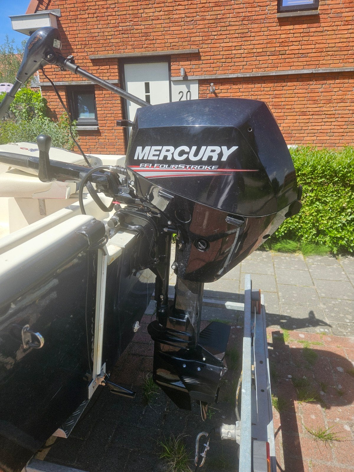 Mercury 15 PK EFI FourStroke Buitenboordmotor, Watersport en Boten, Buiten- en Binnenboordmotoren, Ophalen, 10 tot 30 pk, Zo goed als nieuw