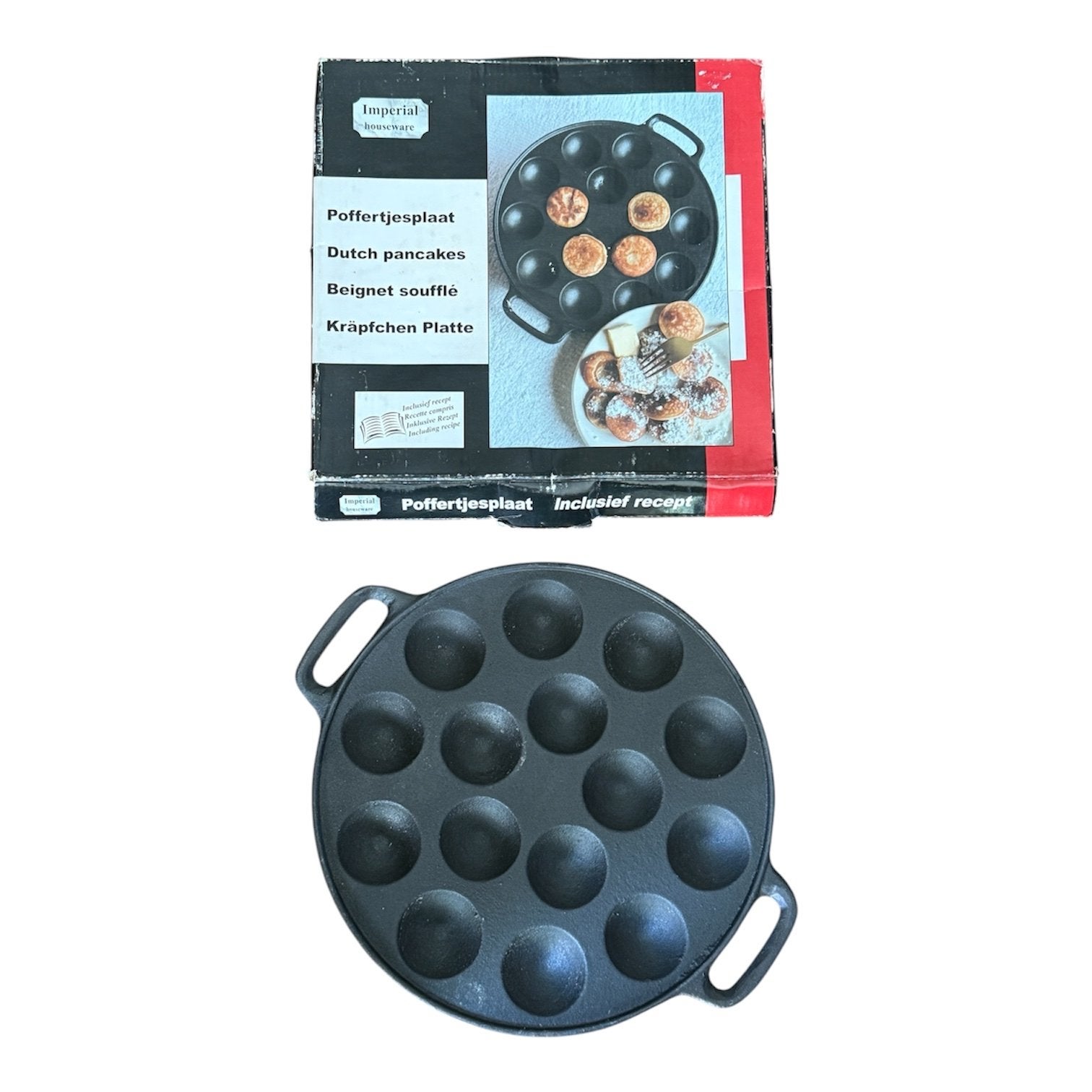 Nieuwe Poffertjespan - Perfect voor heerlijke poffertjes!, Overige typen, Nieuw, Ophalen of Verzenden, Zwart