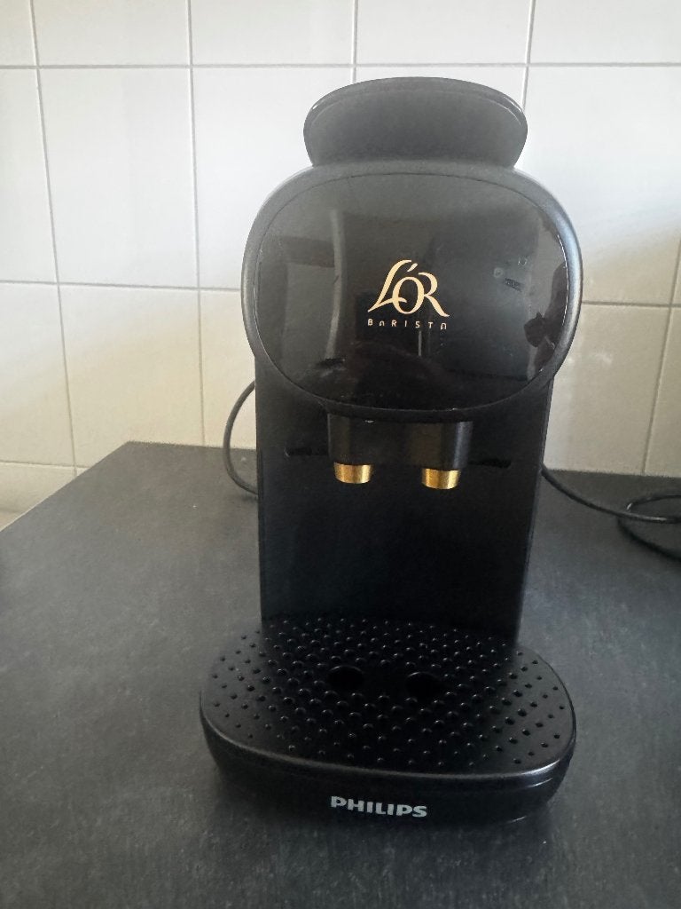 Lor barista! Zgan! Met extras!, Witgoed en Apparatuur, Ophalen, Koffiemachine, Zo goed als nieuw, Koffiepads en cups