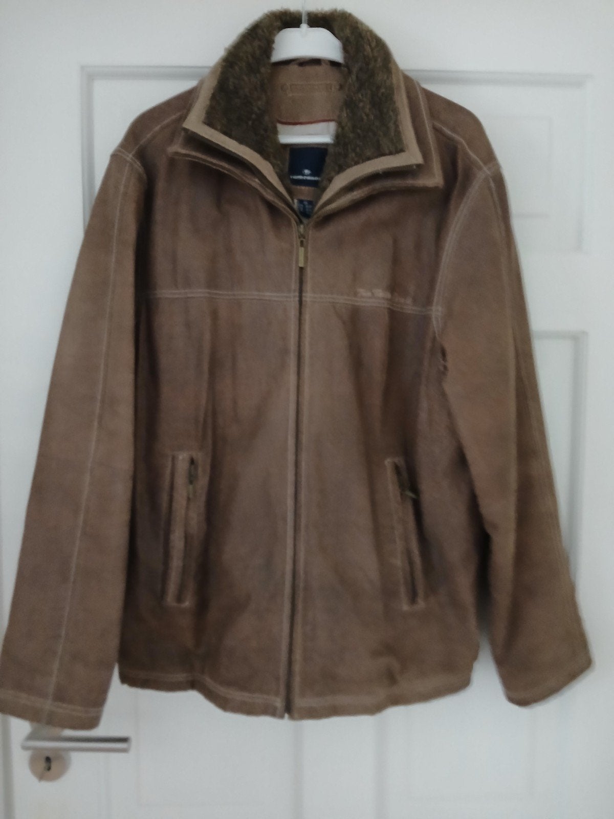 Tom Tailor leren winterjas, Ophalen of Verzenden, Maat 48/50 (M), Bruin