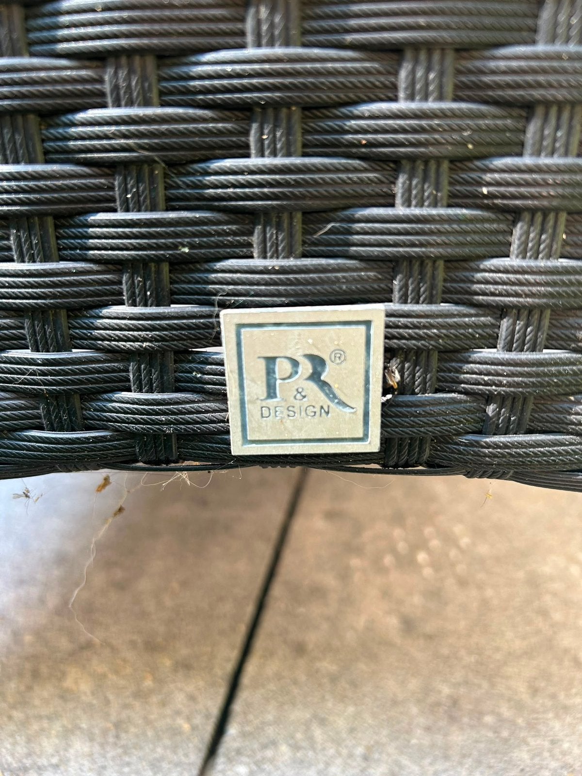 6 zwarte wicker tuinstoelen P&R Design + kussens, Tuin en Terras, Ophalen of Verzenden, Gebruikt, Wicker