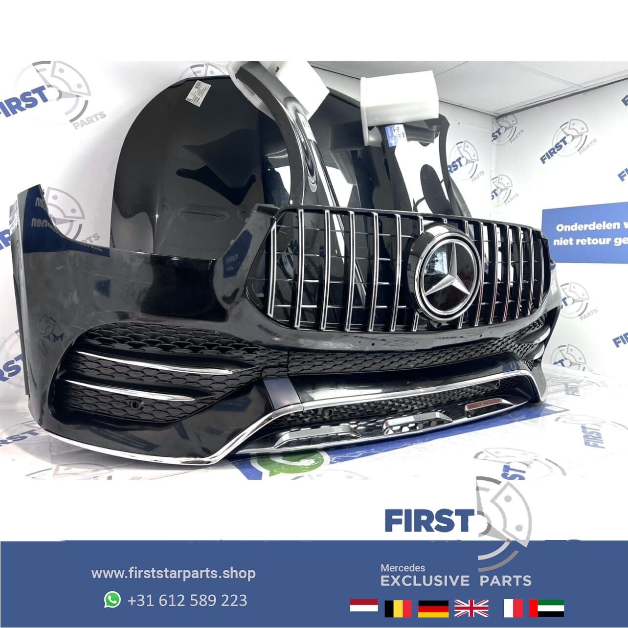 (W167) C167 V167 GLE AMG VOORKOP ZWART COMPLEET FRONT ORIGIN, Gebruikt, -, Voor, Ophalen of Verzenden