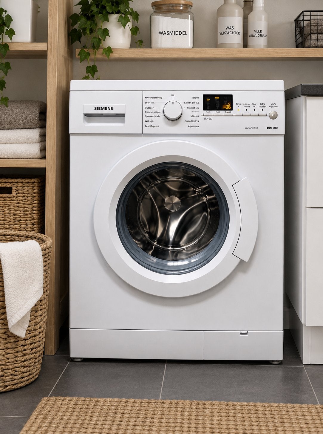 Siemens iQ300 Wasmachine - Nette Staat, 1400 Toeren, Gebruikt, Ophalen of Verzenden, Voorlader, Kort programma